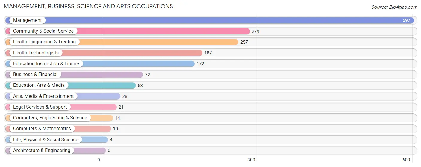 Management, Business, Science and Arts Occupations in Antelope County