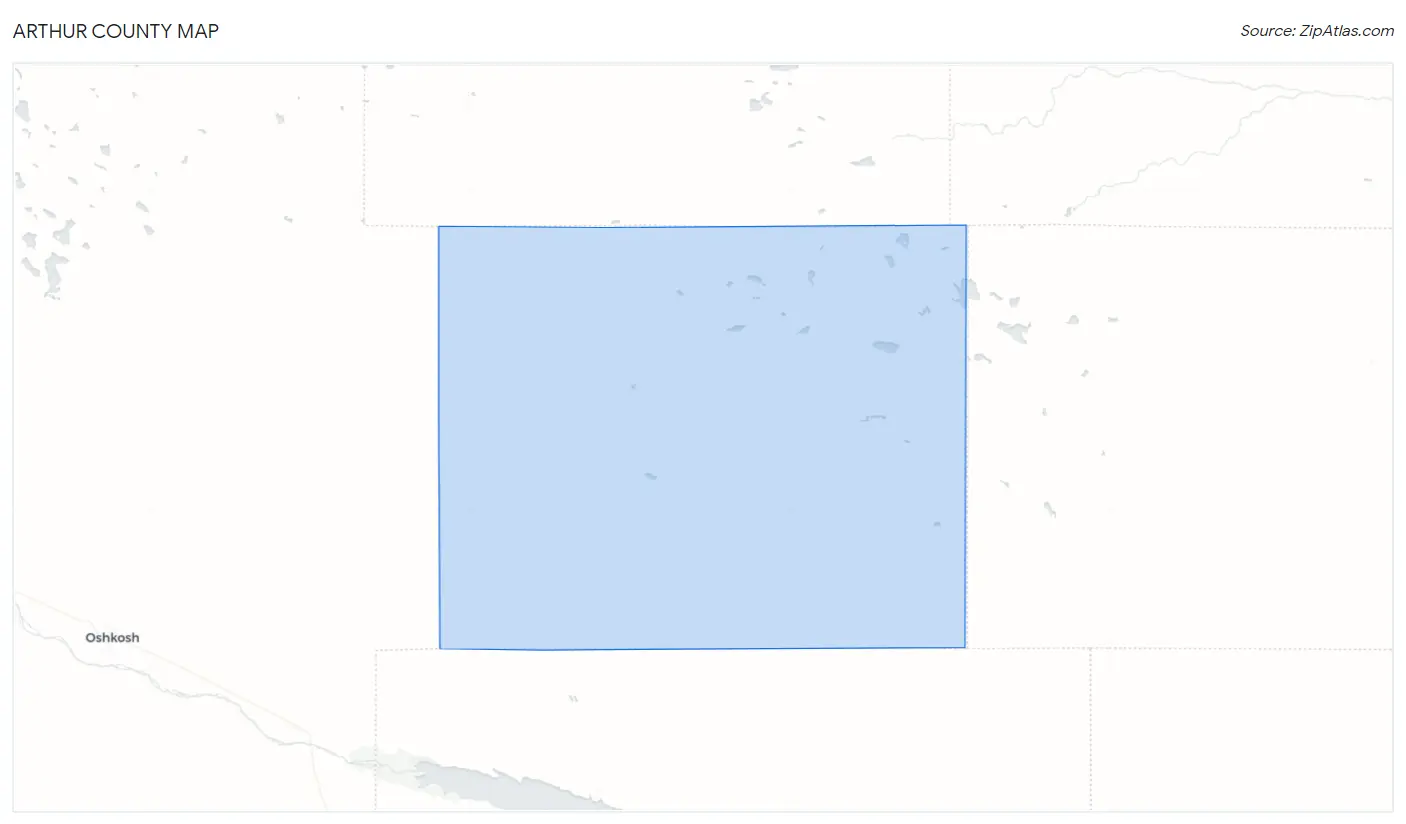 Arthur County Map
