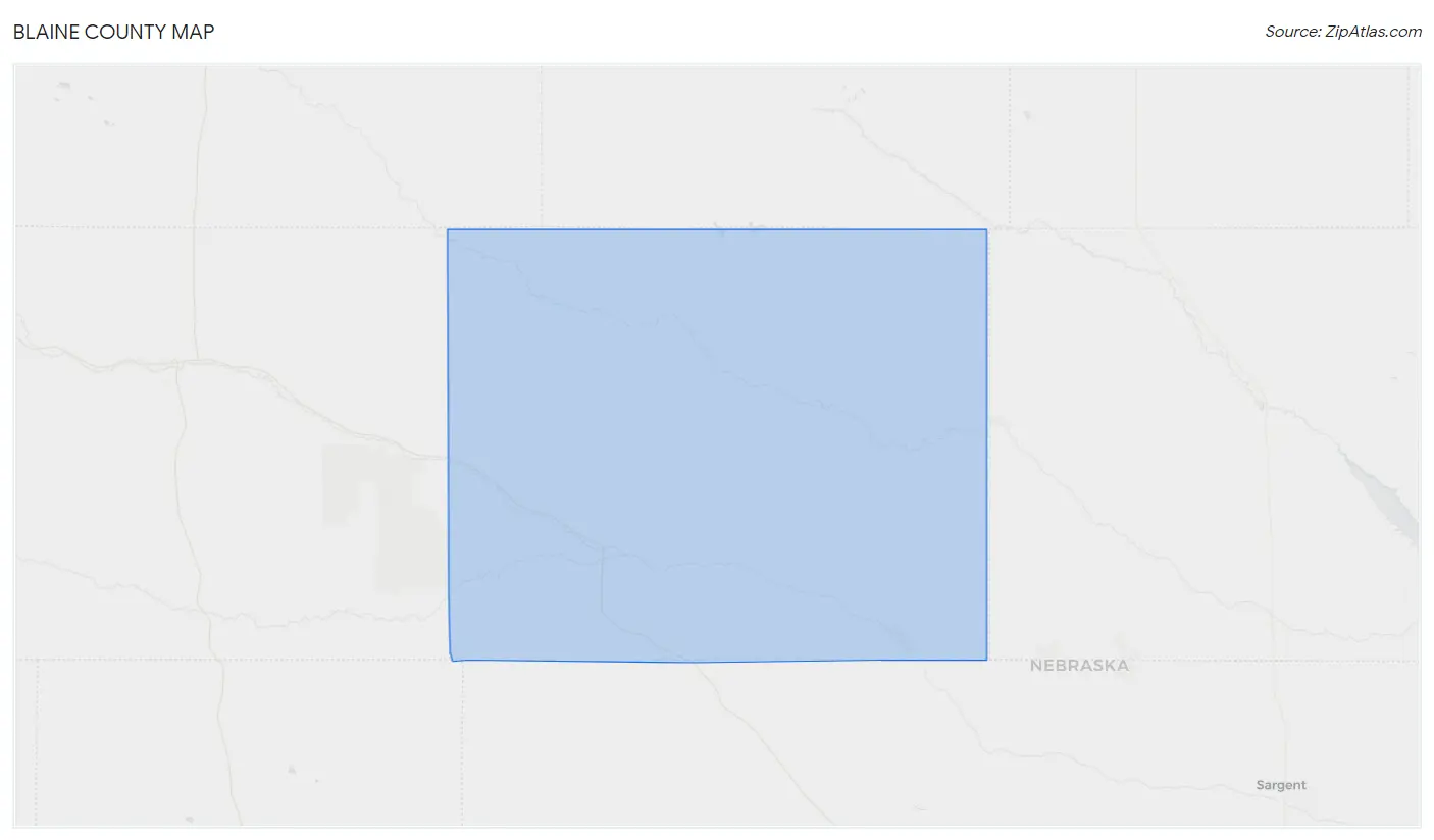 Blaine County Map
