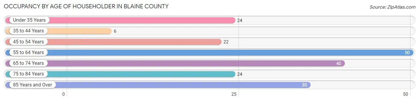 Occupancy by Age of Householder in Blaine County