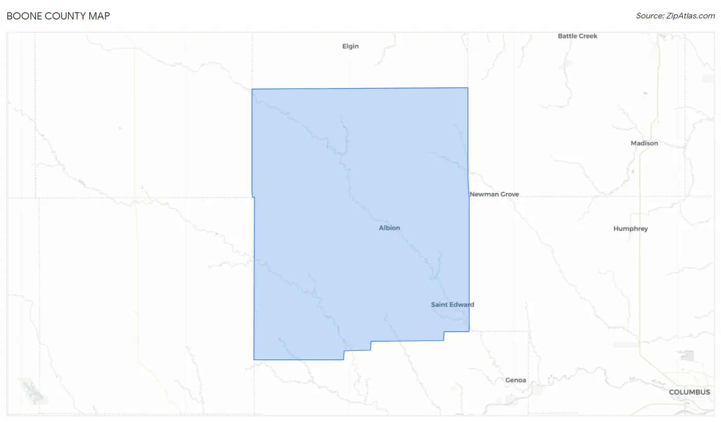 Boone County Map