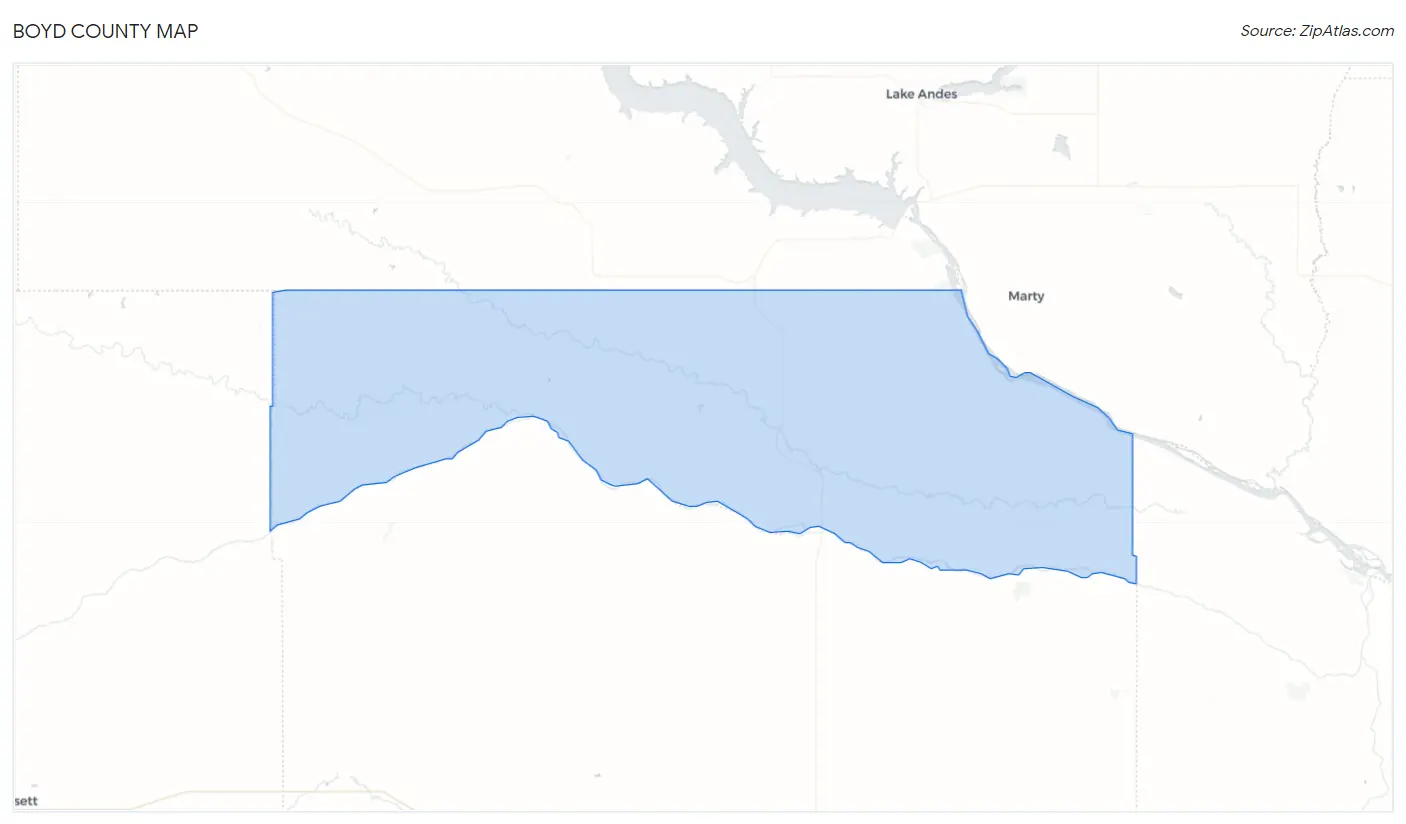 Boyd County Map