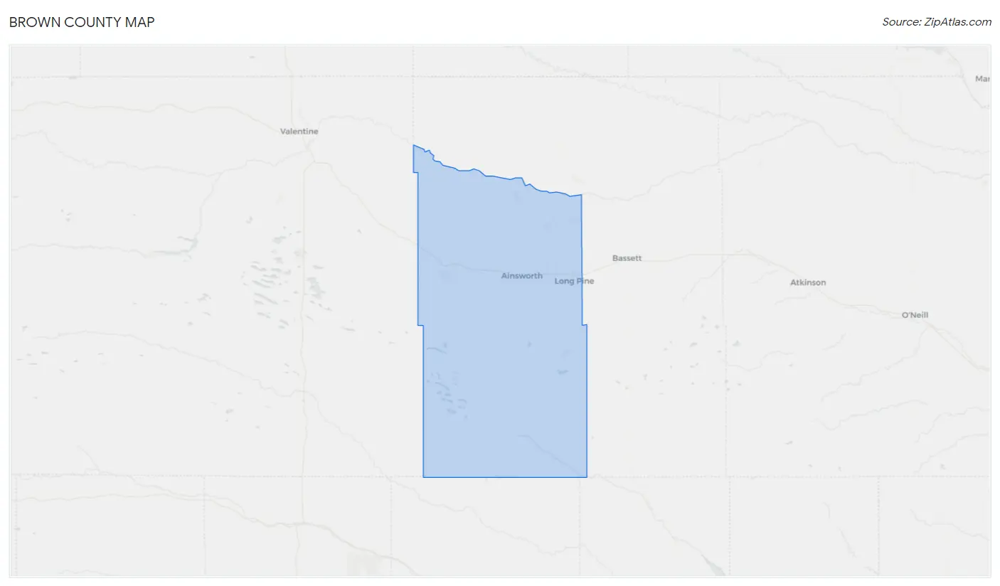 Brown County Map