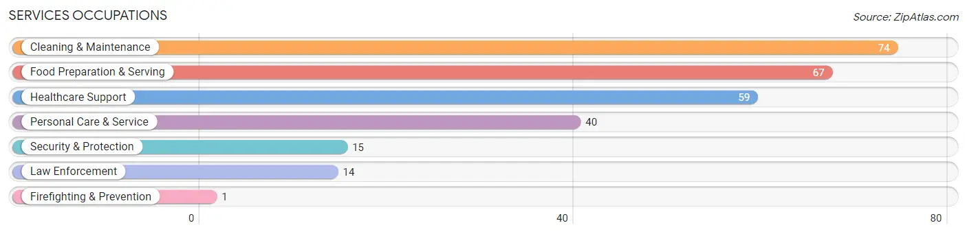 Services Occupations in Brown County