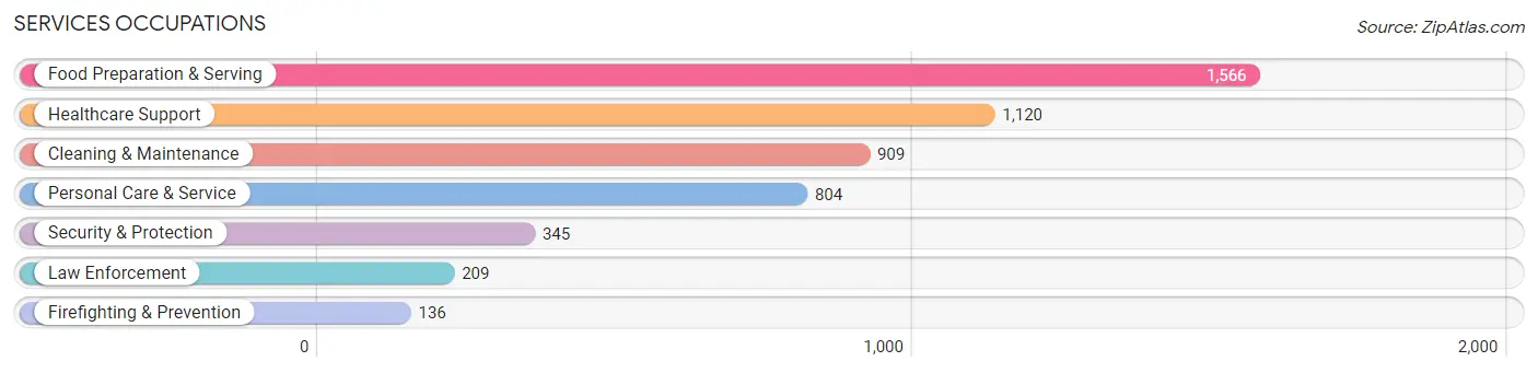 Services Occupations in Buffalo County