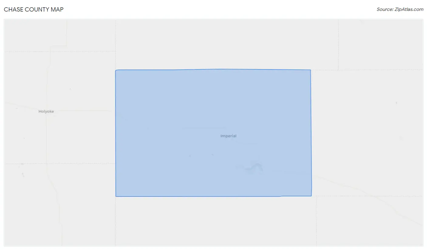 Chase County Map