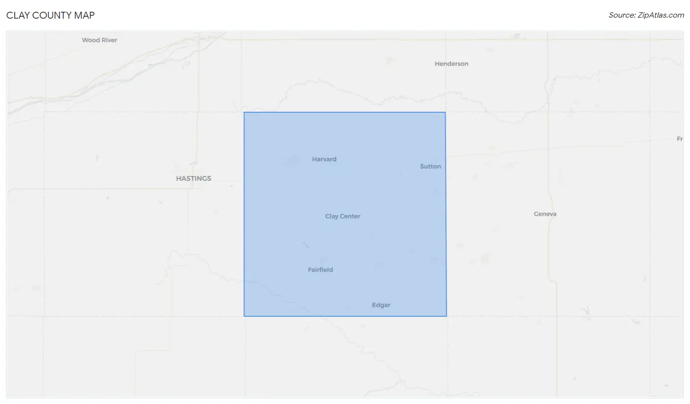 Clay County Map