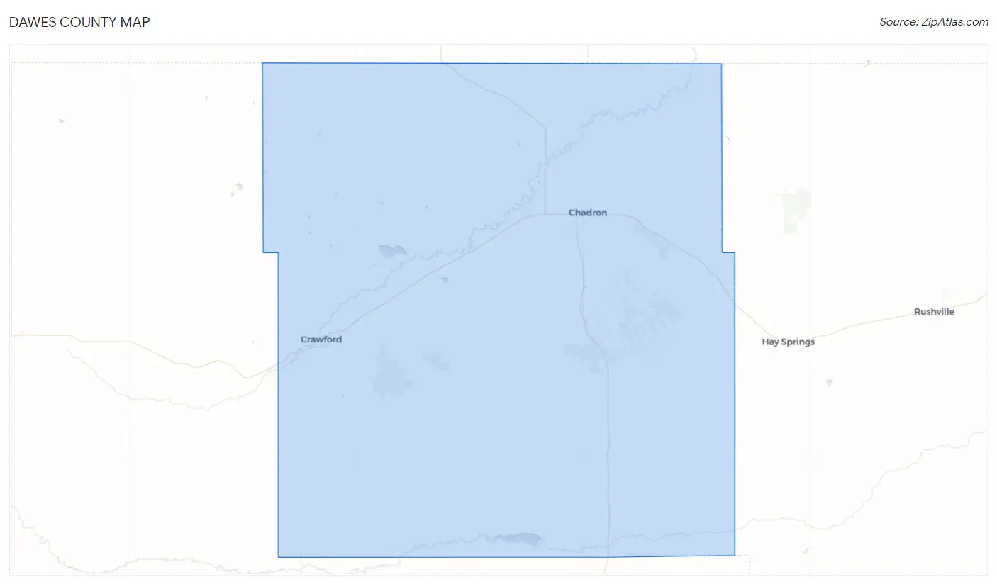 Dawes County Map