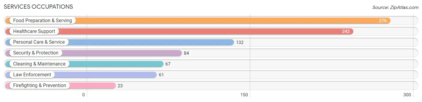 Services Occupations in Dawes County