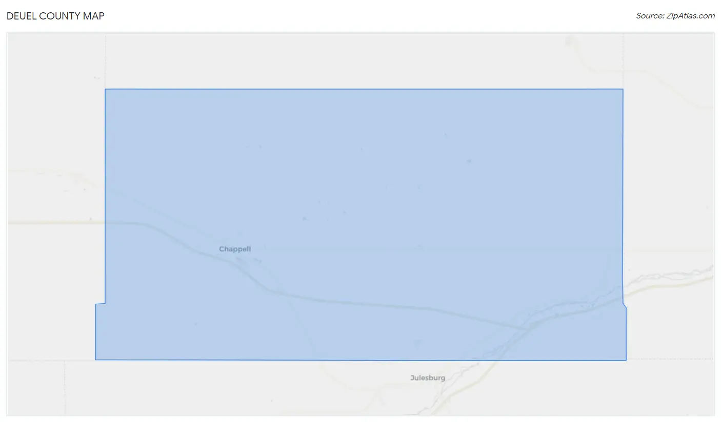 Deuel County Map