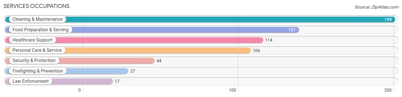 Services Occupations in Dixon County