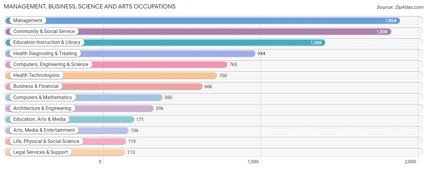 Management, Business, Science and Arts Occupations in Dodge County