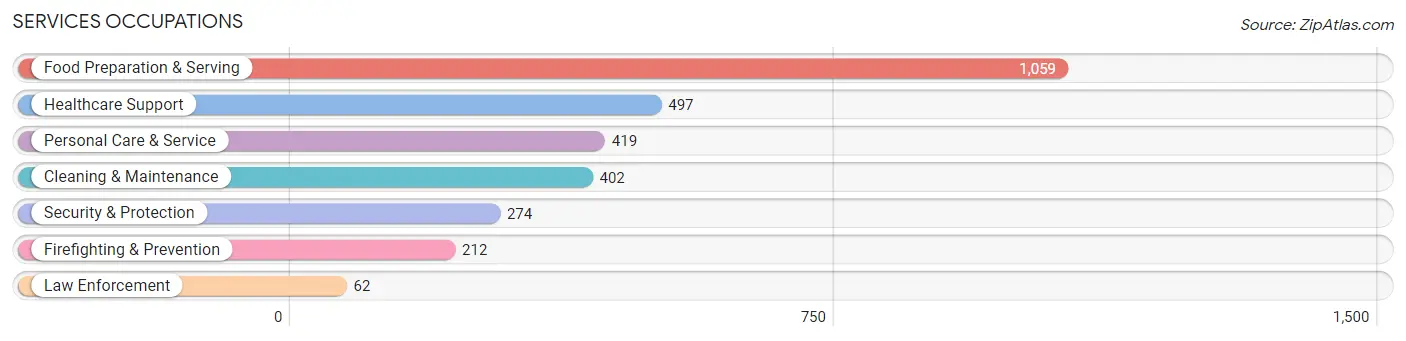 Services Occupations in Dodge County