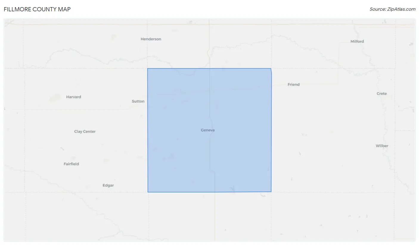 Fillmore County Map