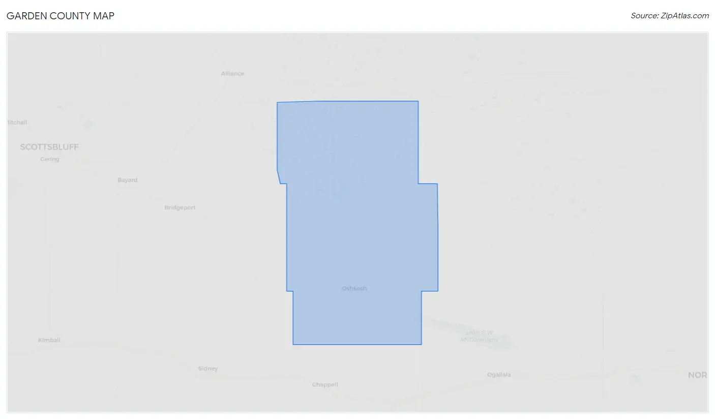 Garden County Map