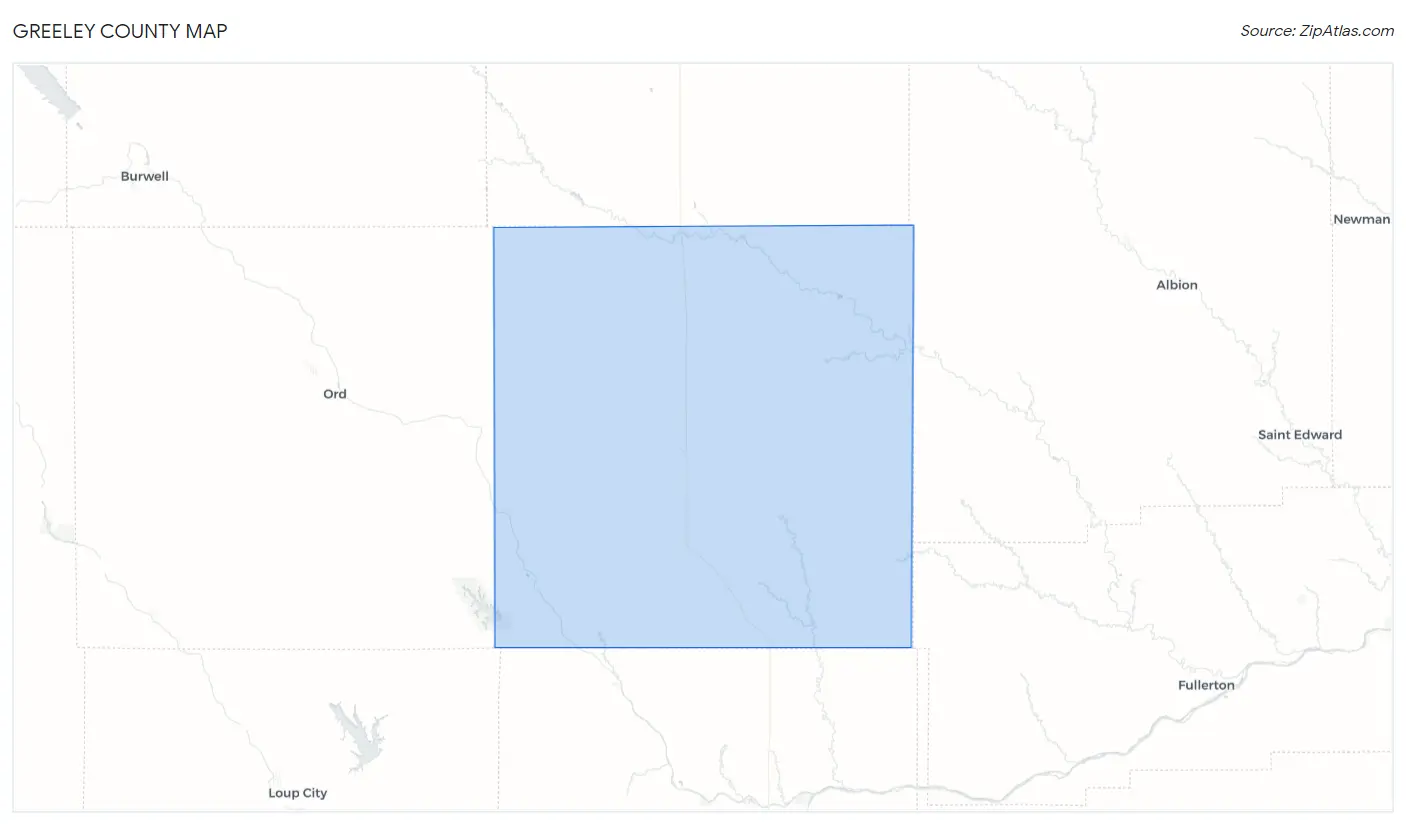 Greeley County Map