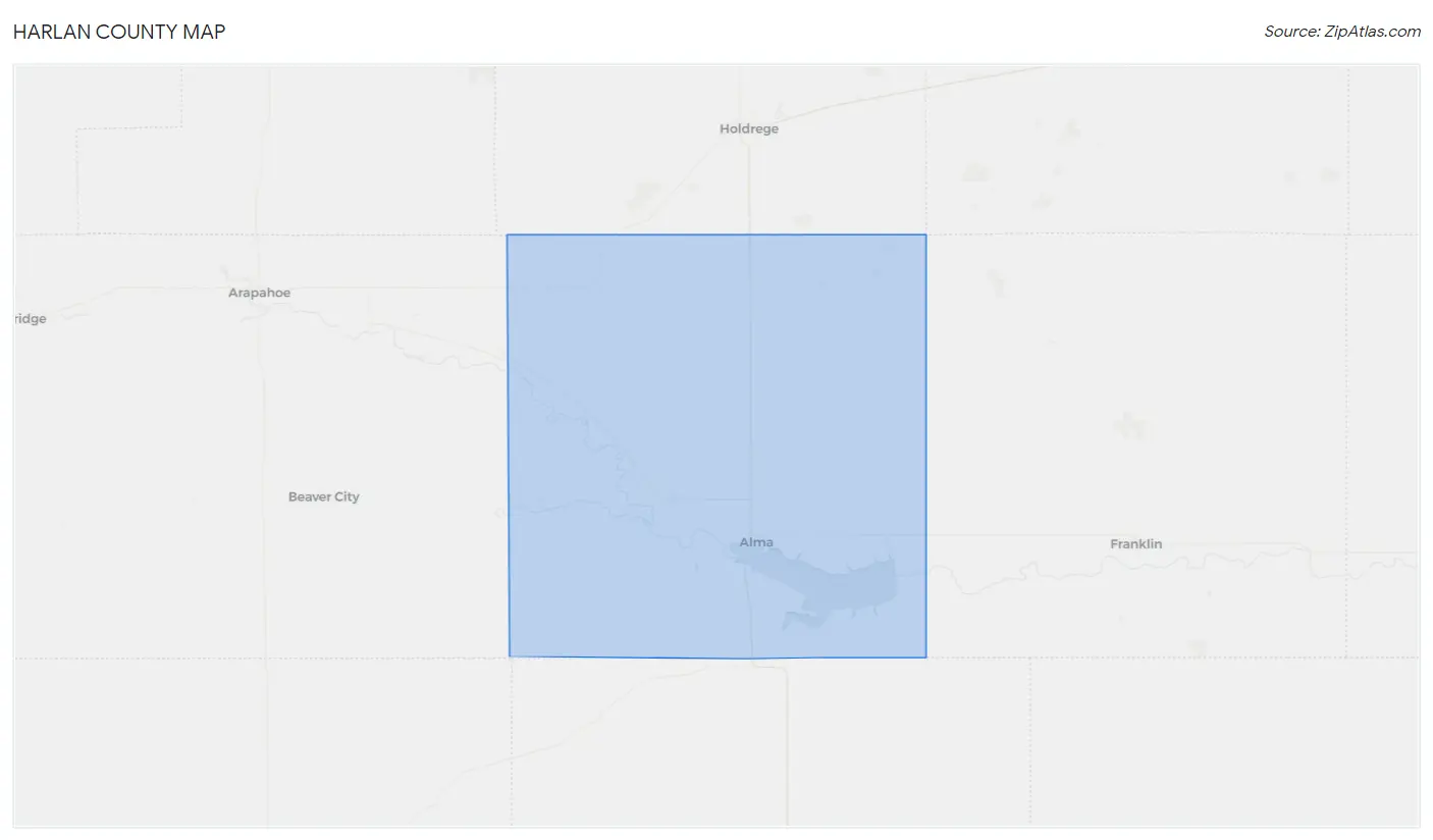 Harlan County Map