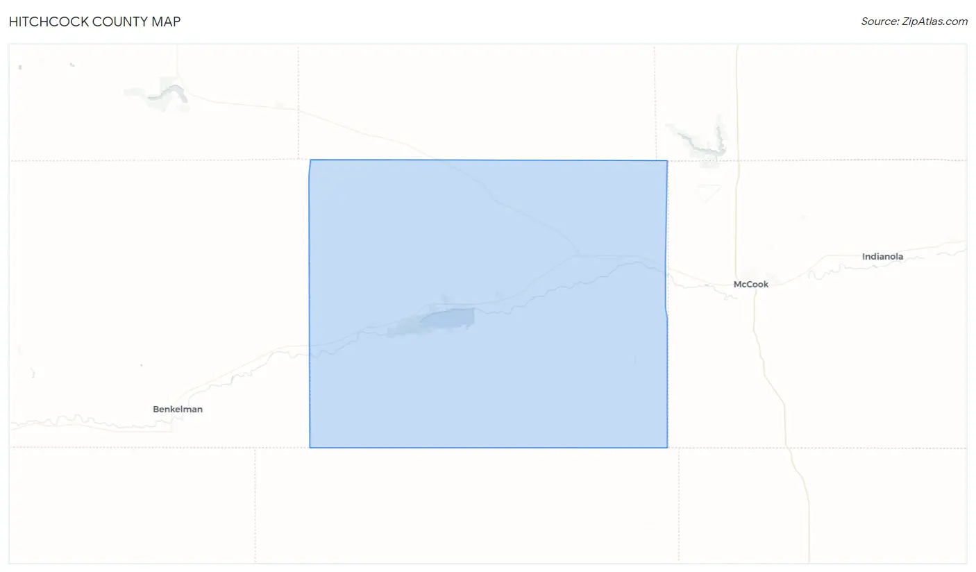 Hitchcock County Map