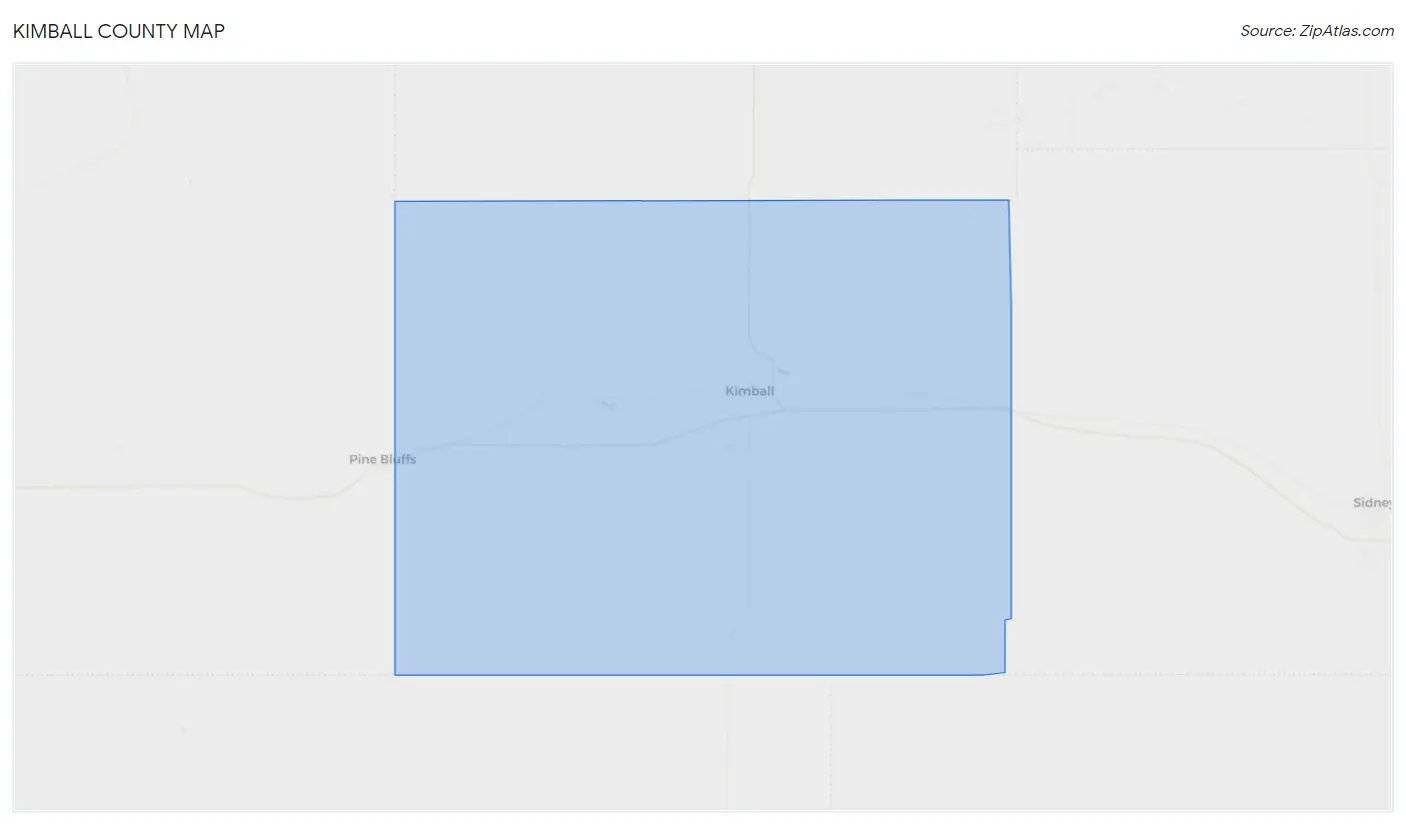 Kimball County Map