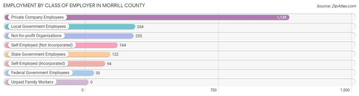 Employment by Class of Employer in Morrill County