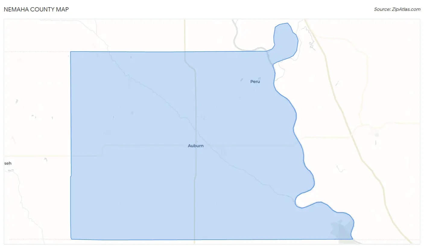 Nemaha County Map