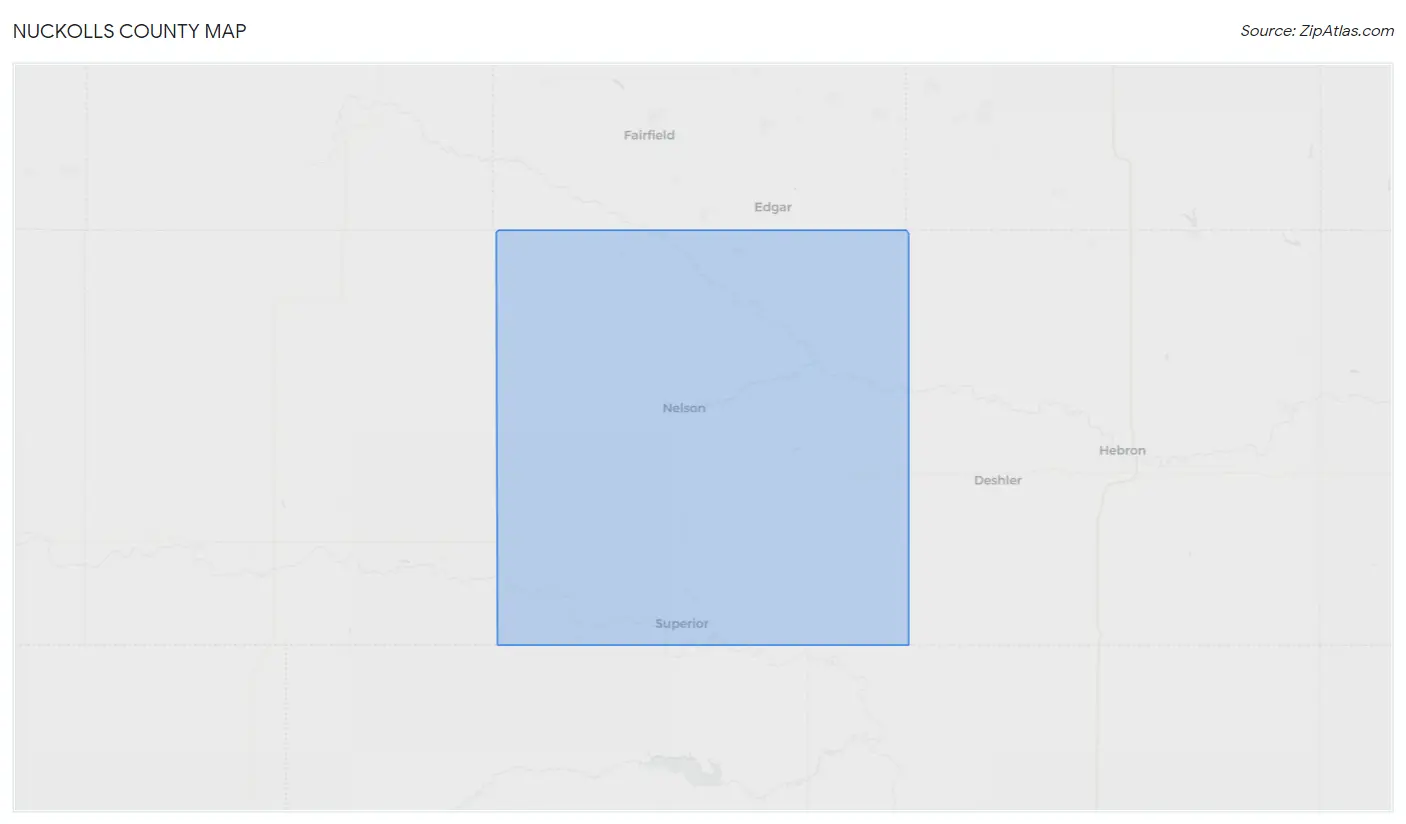 Nuckolls County Map