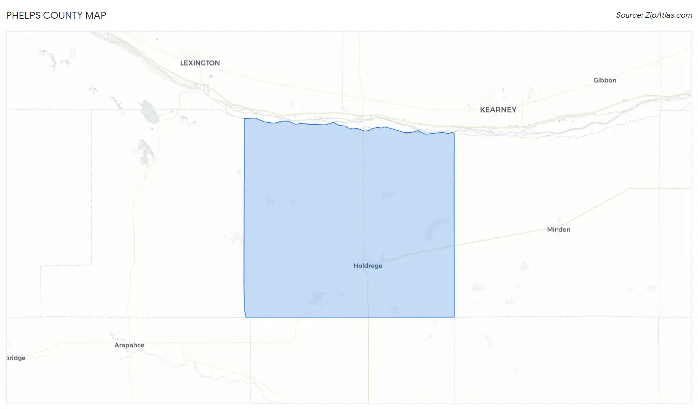 Phelps County Map