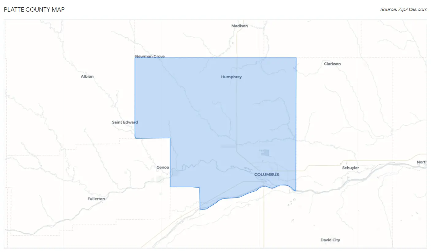 Platte County Map