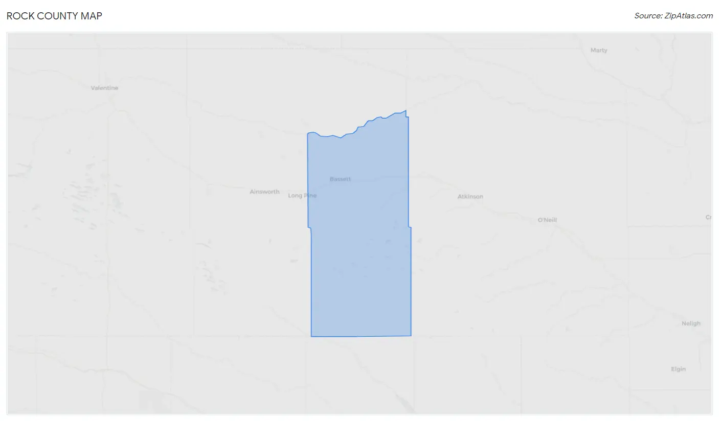 Rock County Map