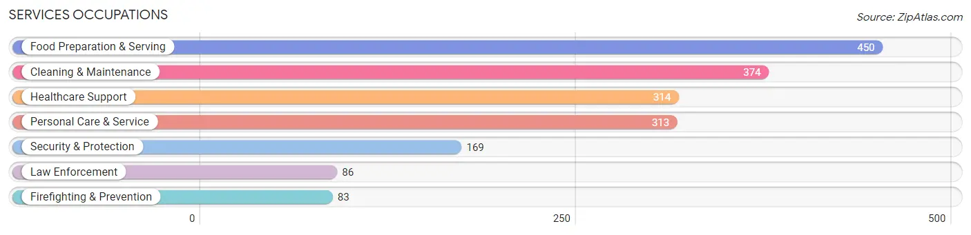 Services Occupations in Saunders County