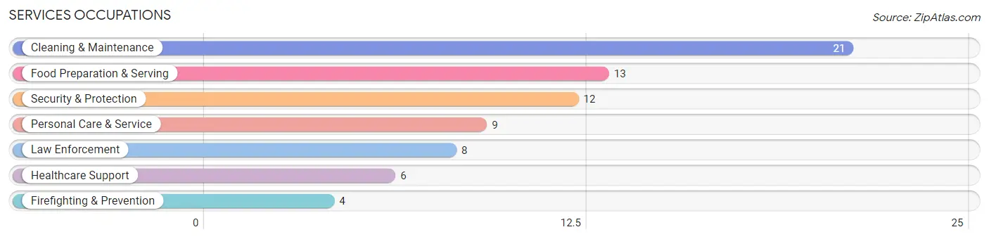 Services Occupations in Sioux County