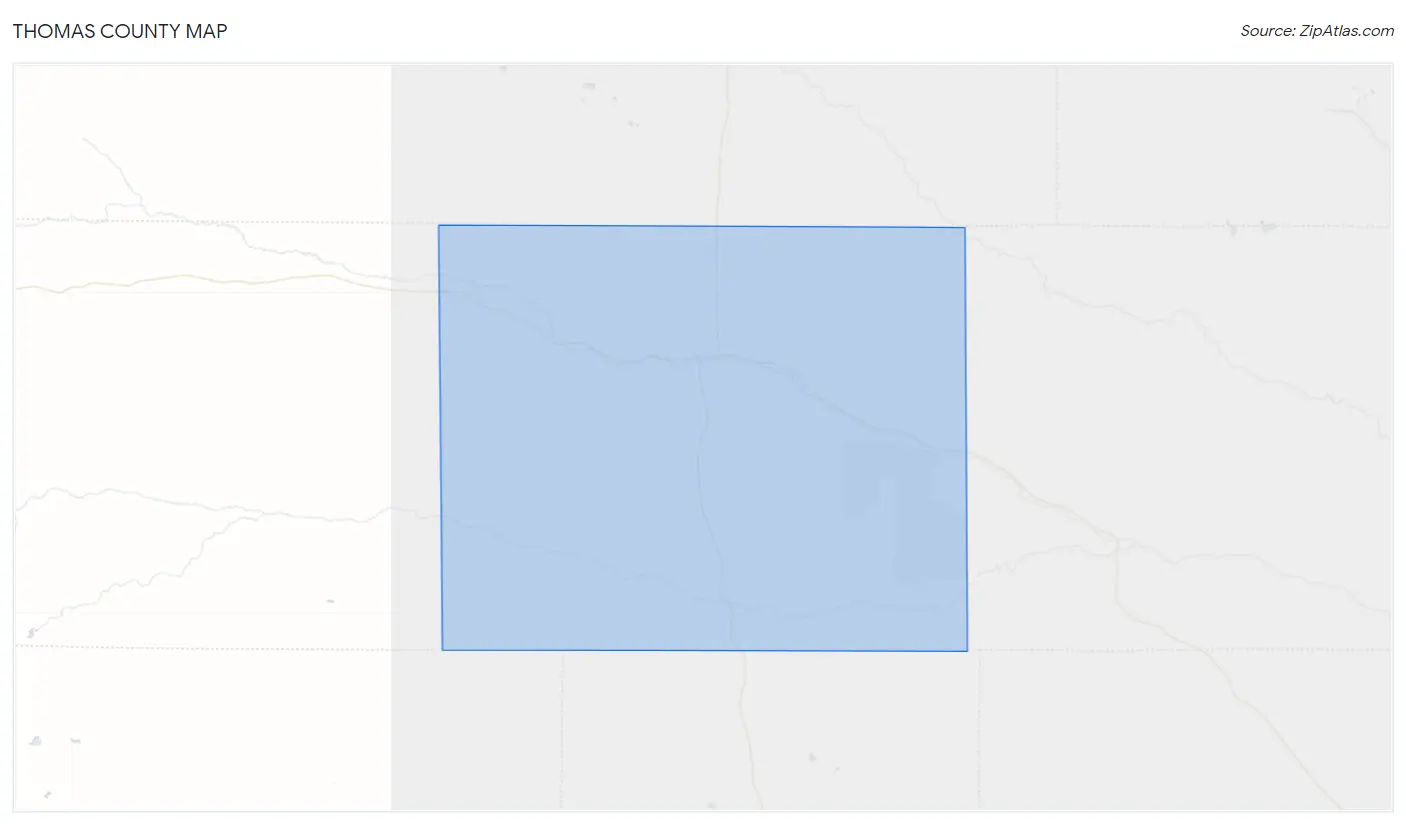 Thomas County Map