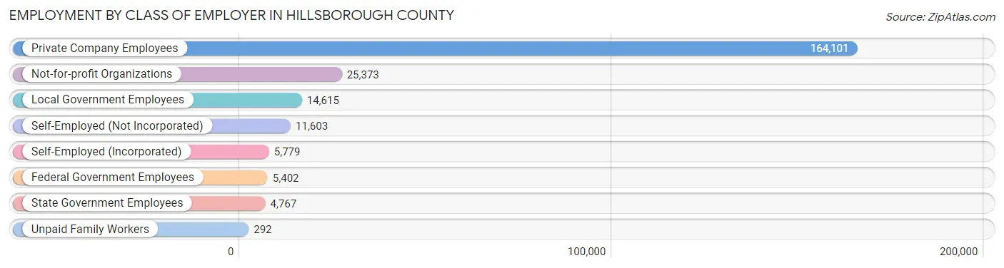 Employment by Class of Employer in Hillsborough County
