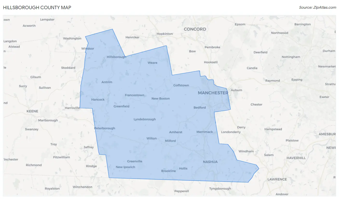 Hillsborough County Map