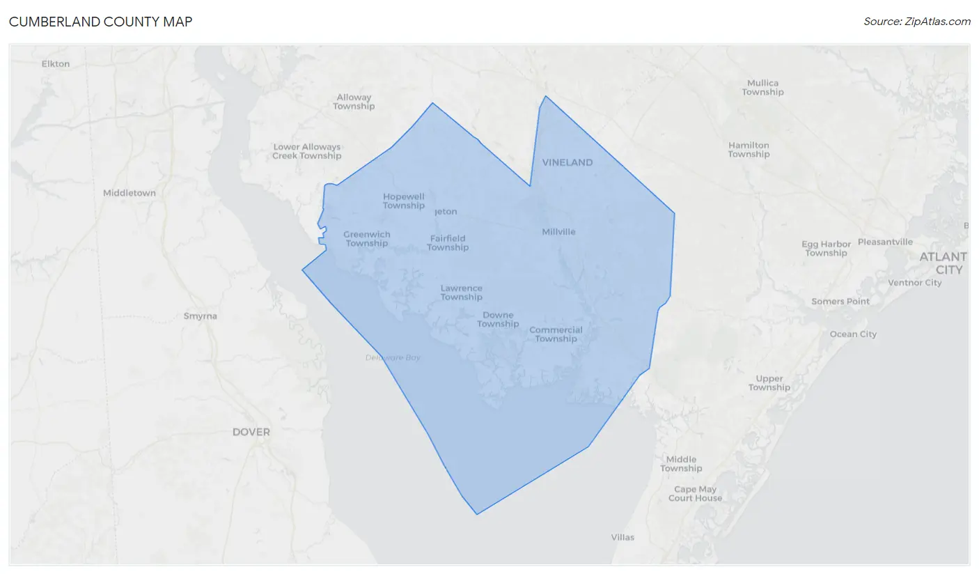 Cumberland County Map