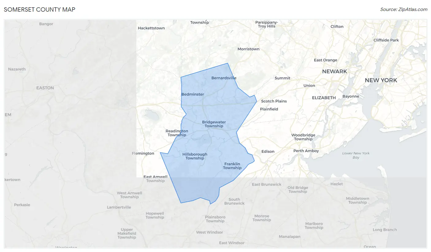 Somerset County Map