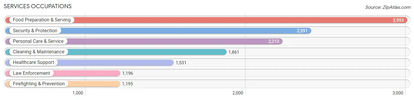 Services Occupations in Sussex County