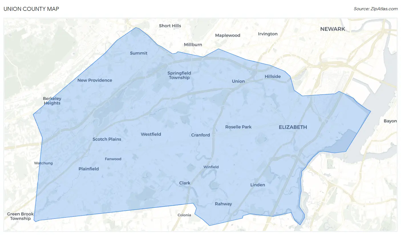 Union County Map