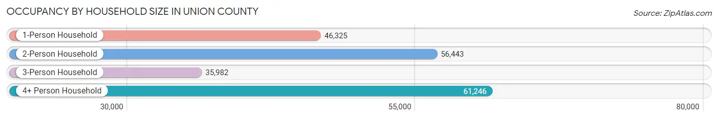 Occupancy by Household Size in Union County