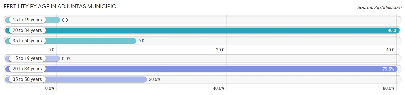 Female Fertility by Age in Adjuntas Municipio