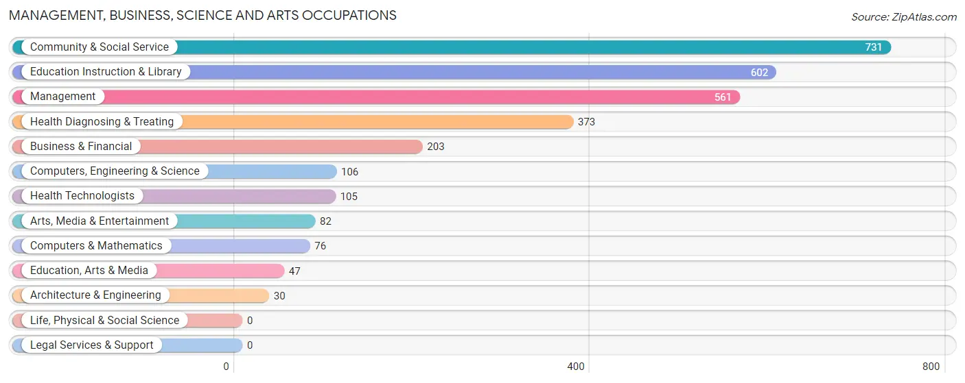 Management, Business, Science and Arts Occupations in Aguas Buenas Municipio