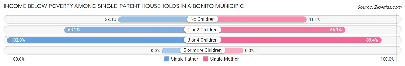 Income Below Poverty Among Single-Parent Households in Aibonito Municipio