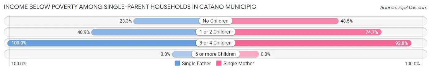 Income Below Poverty Among Single-Parent Households in Catano Municipio