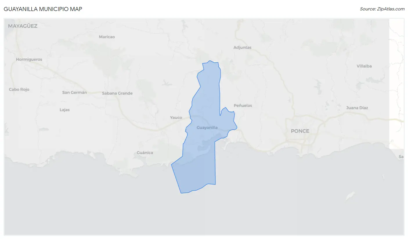 Guayanilla Municipio Map