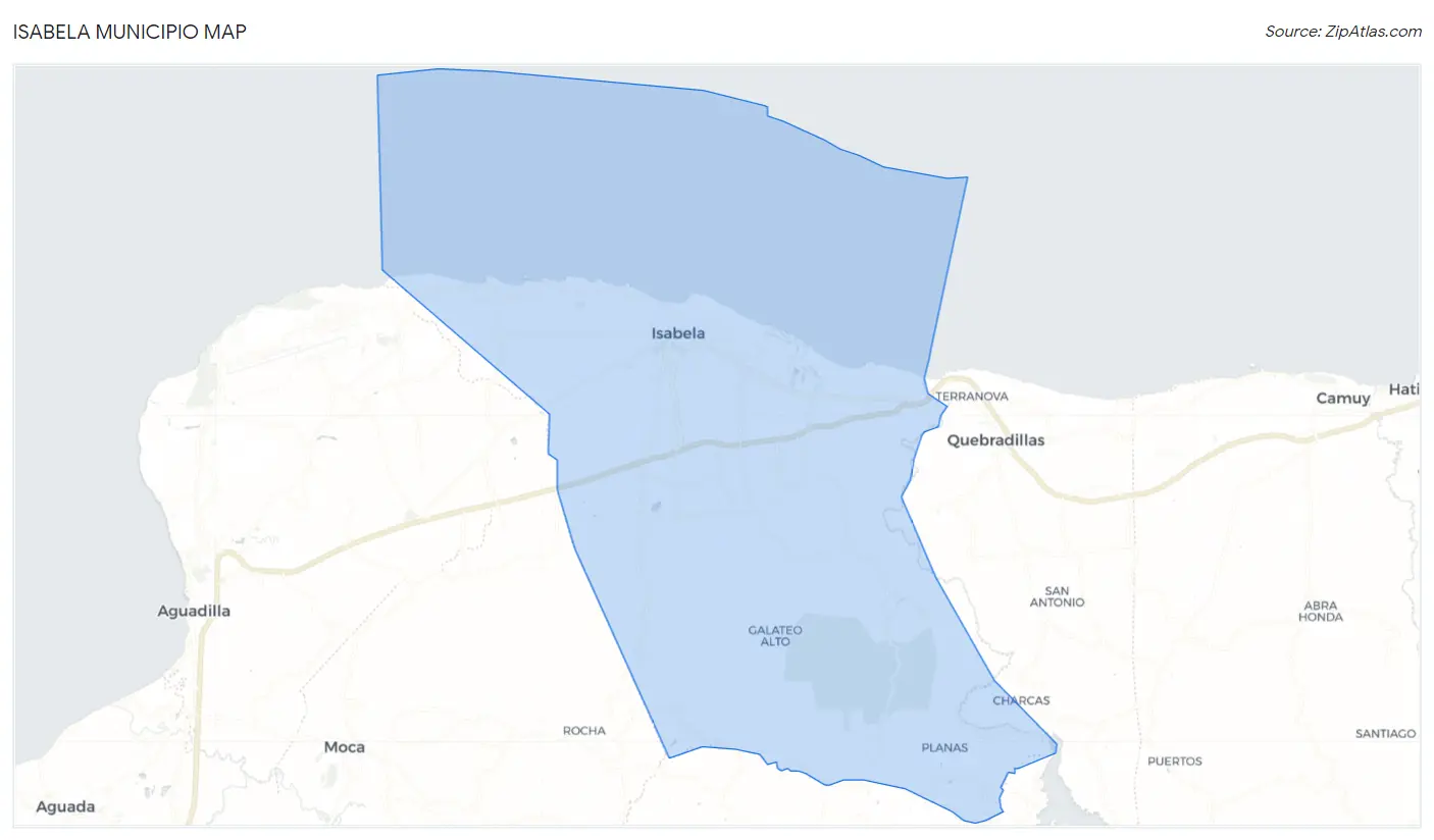 Isabela Municipio Map