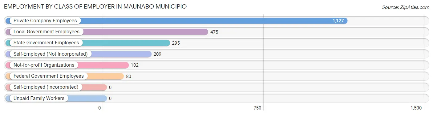 Employment by Class of Employer in Maunabo Municipio