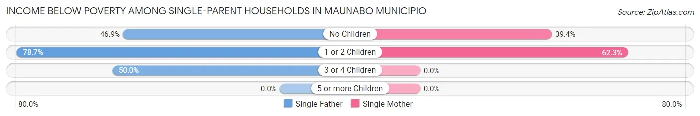 Income Below Poverty Among Single-Parent Households in Maunabo Municipio