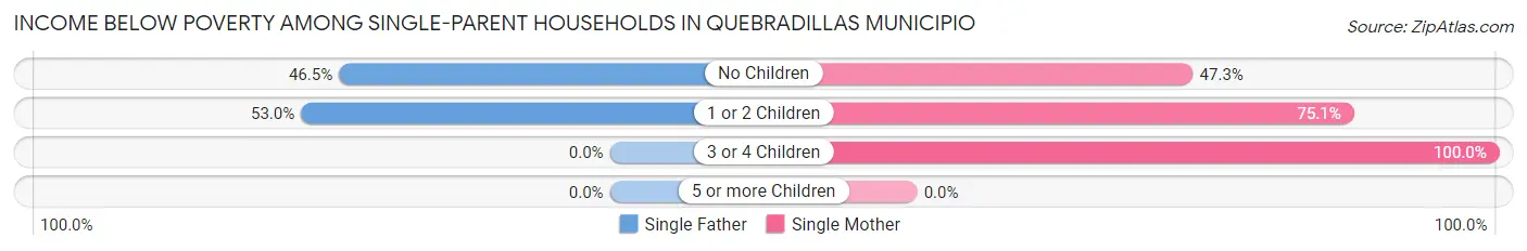 Income Below Poverty Among Single-Parent Households in Quebradillas Municipio