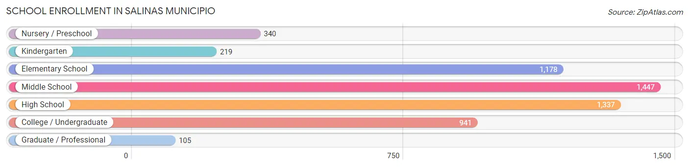 School Enrollment in Salinas Municipio