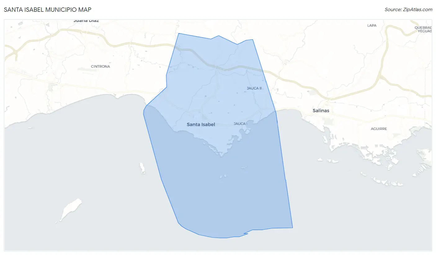 Santa Isabel Municipio Map